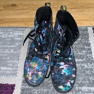 ❤️SOLD❤️Dr. Martens Sheridan Confetti Combat Boots 9